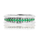 Emeralds and Knives Infinity Band