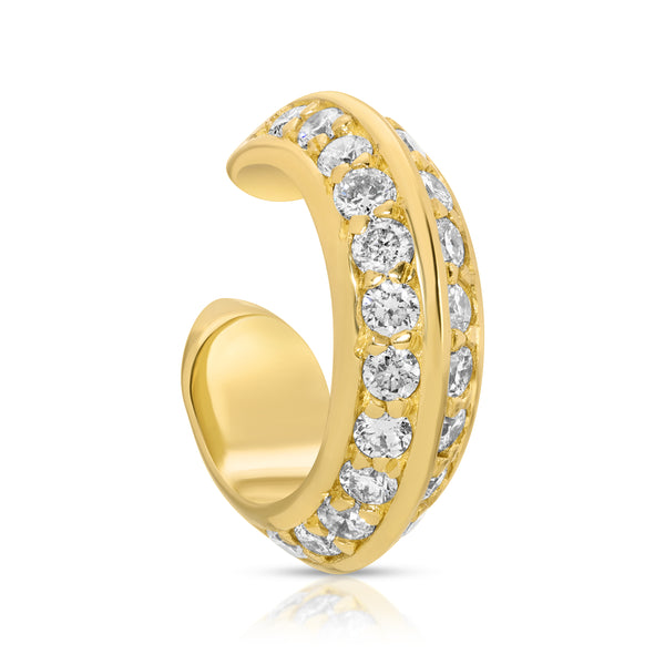 Thick Pave Knife Ear Cuff